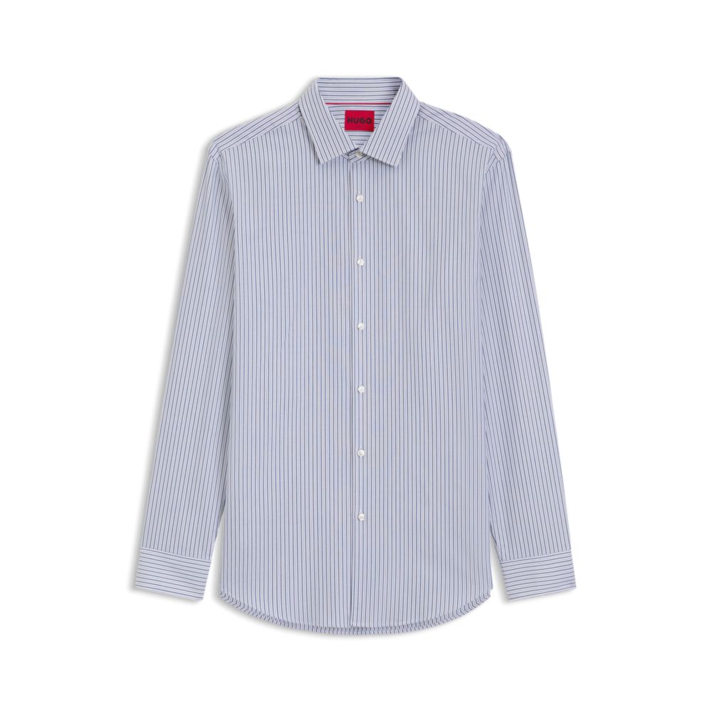 Camisa de algodón de corte ajustado