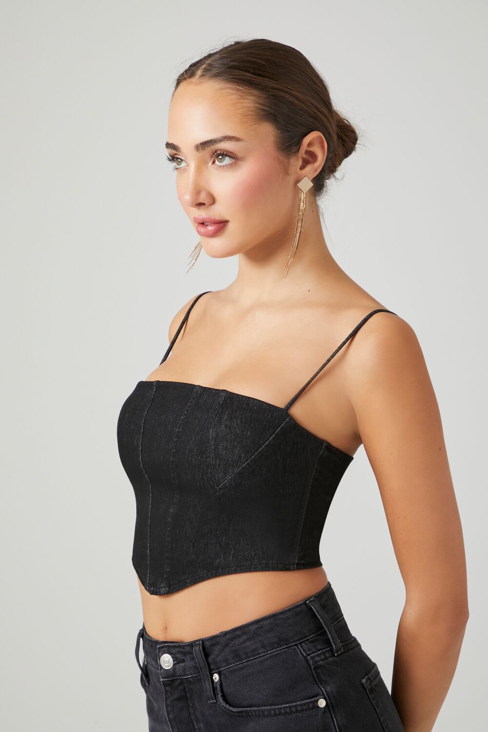 Camiseta sin mangas de mezclilla