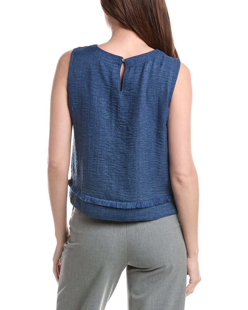 Vince Camuto Top Sin Mangas Cuello Redondo