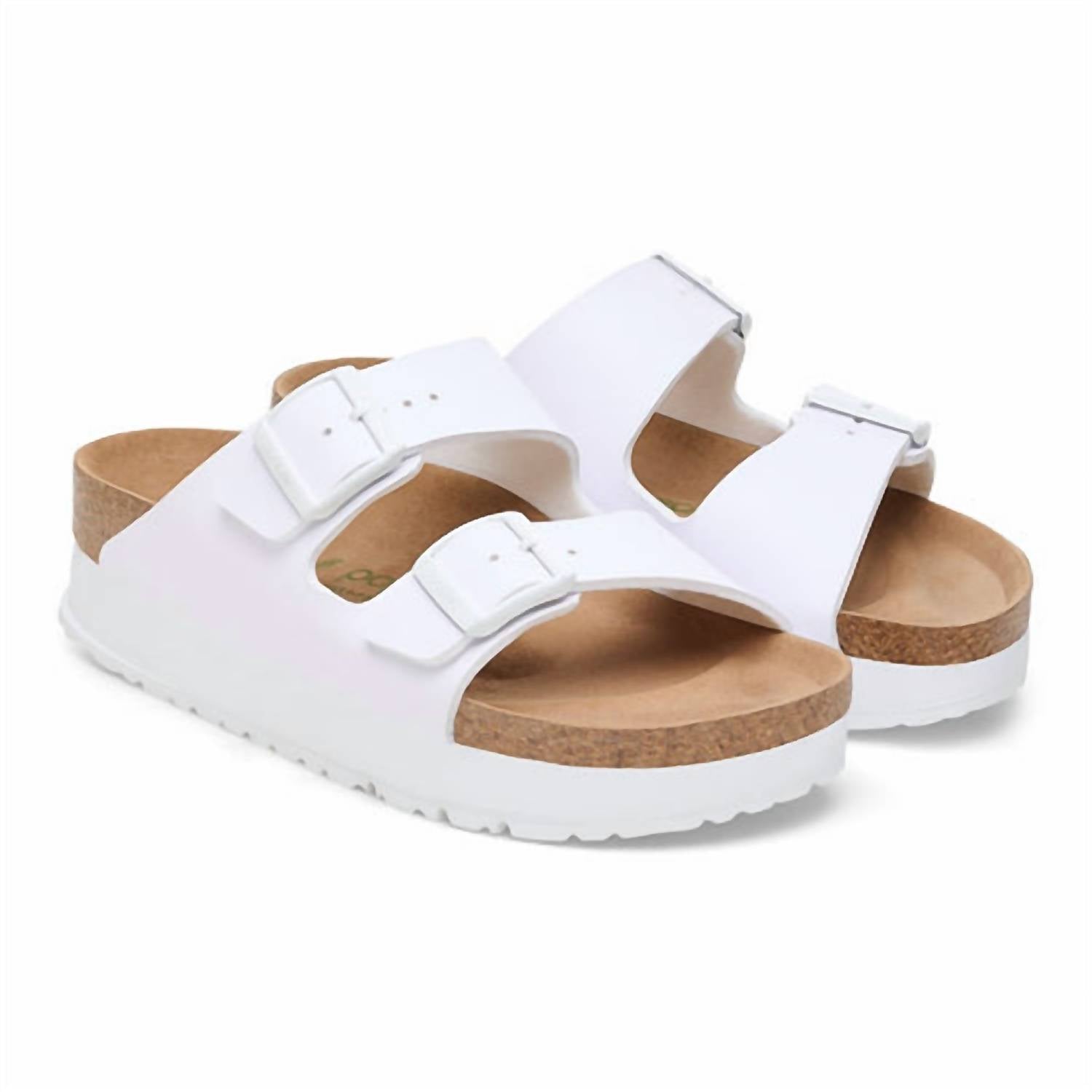 Sandalias de mujer con plataforma color blanco