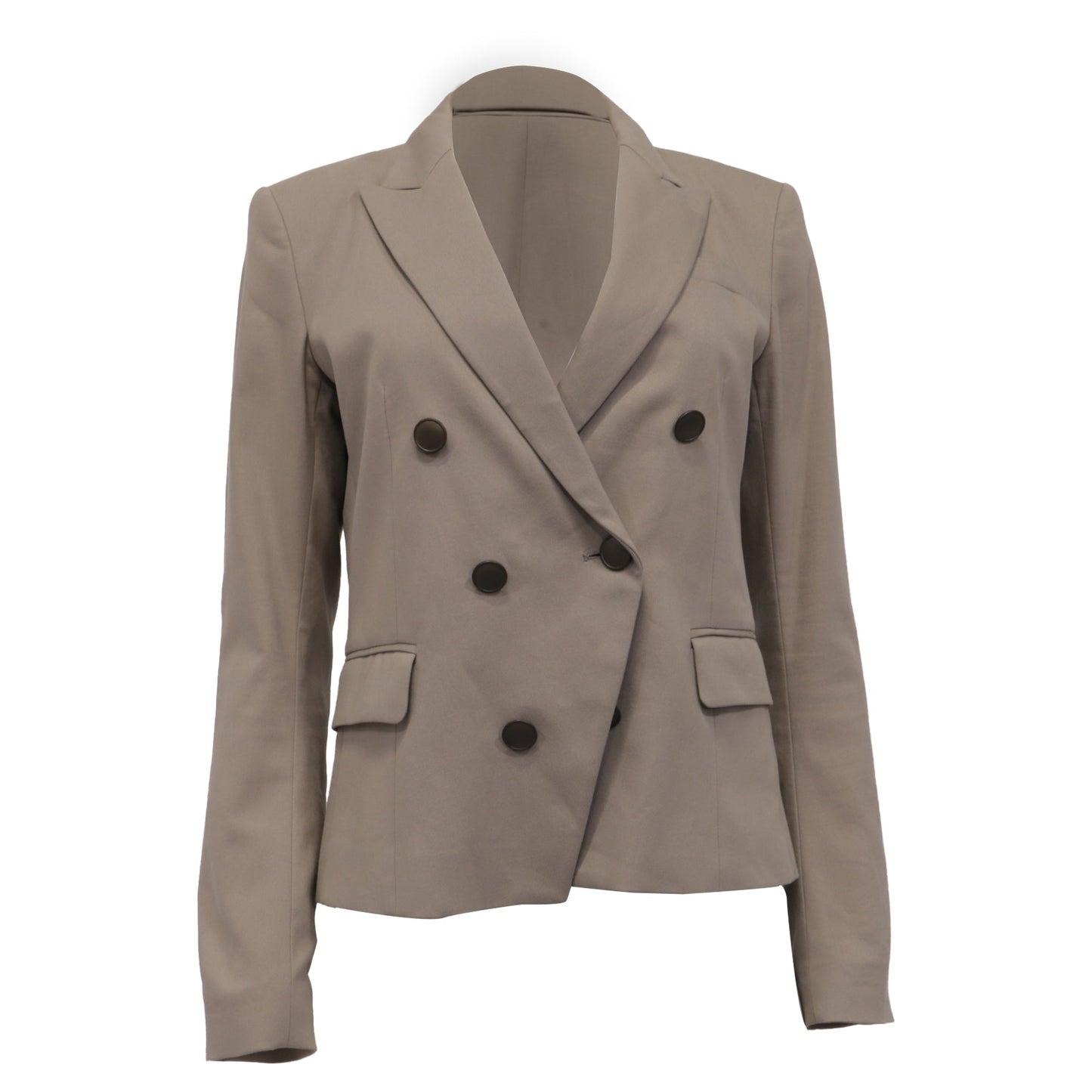 Theory de Doble Botonadura en Algodón Beige