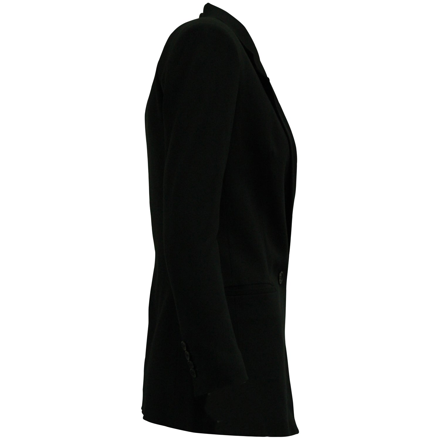 Chaqueta de lana color negro