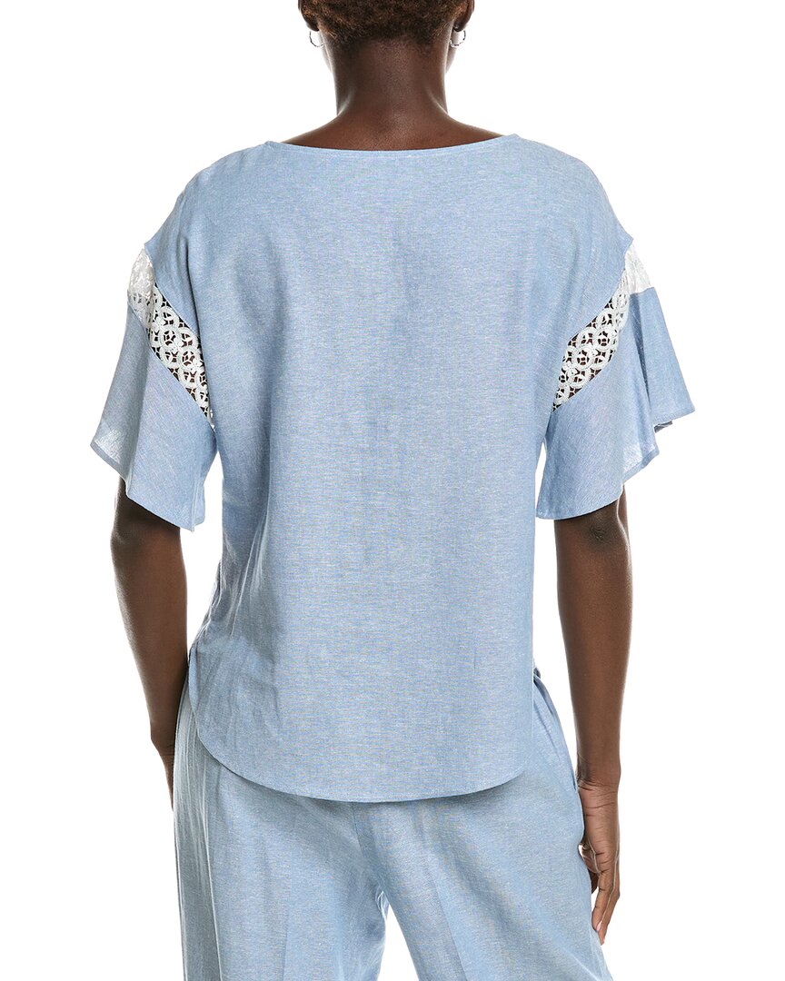 Blusa de mezcla de lino