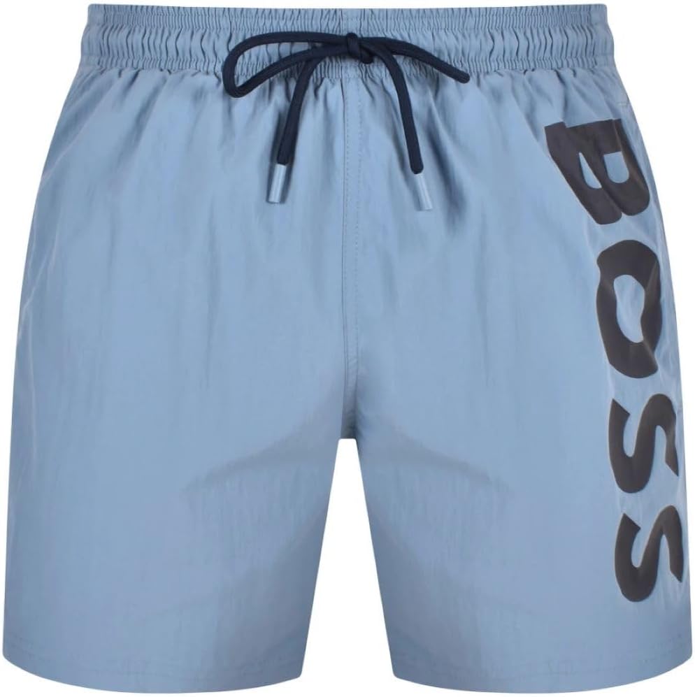 Pantaloneta de baño de hombre color azul claro
