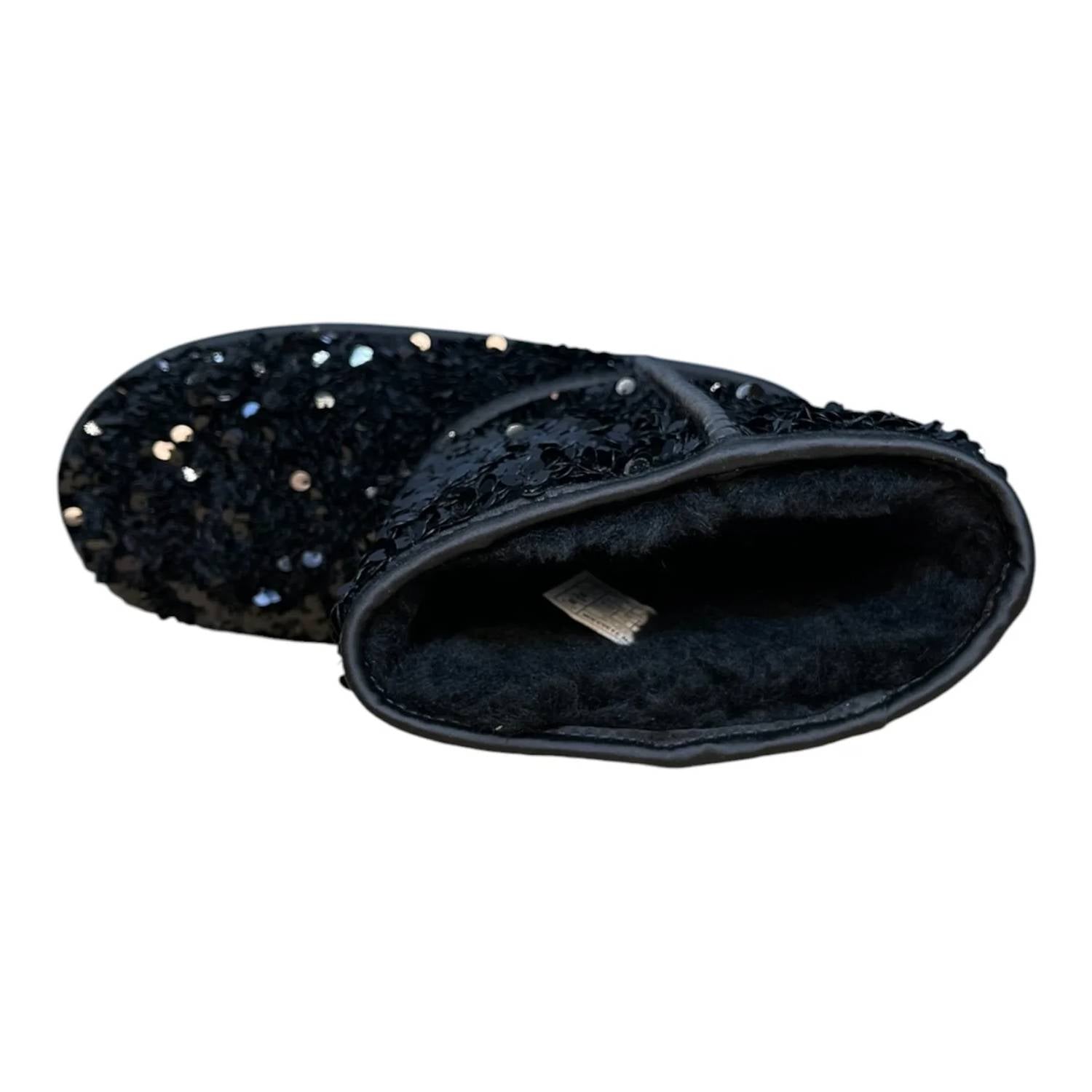 Short infantil con lentejuelas color negro