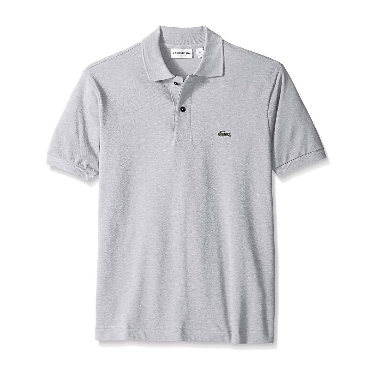 Polo de hombre de manga corta color plateado