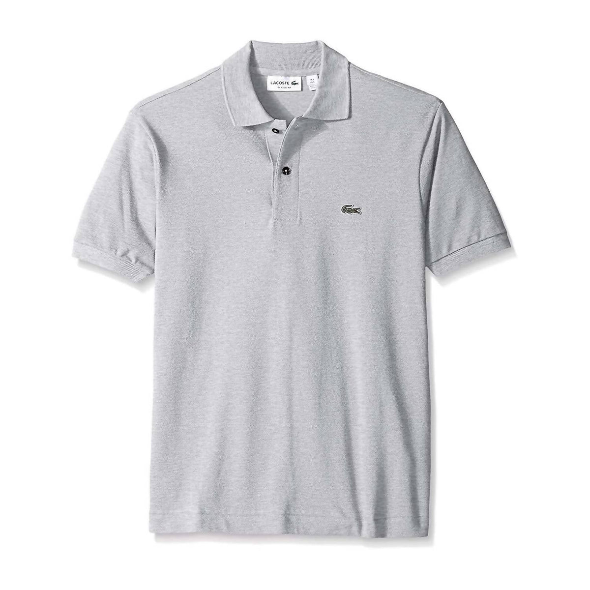 Polo de hombre de manga corta color plateado