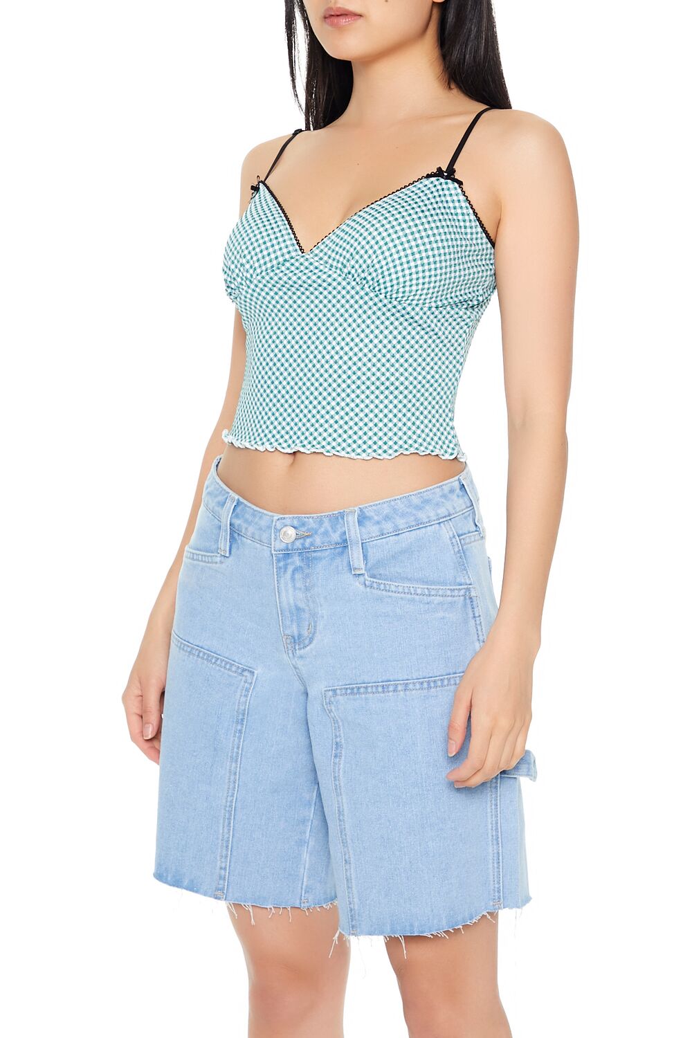 Camiseta sin mangas a cuadros