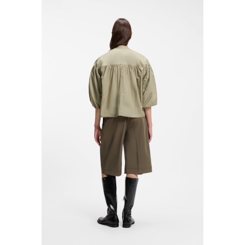 Blusa de algodón de corte amplio