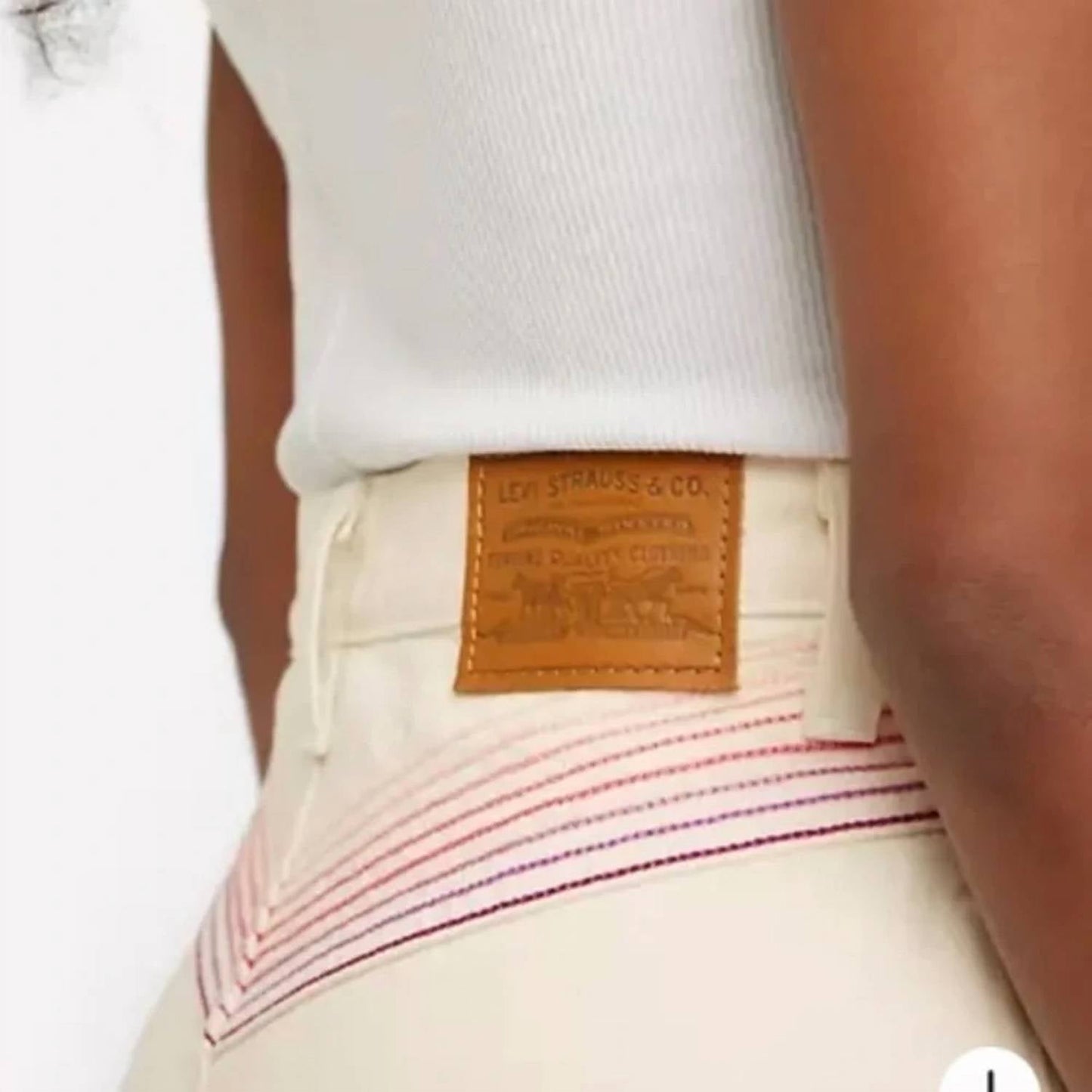 Jean color crema