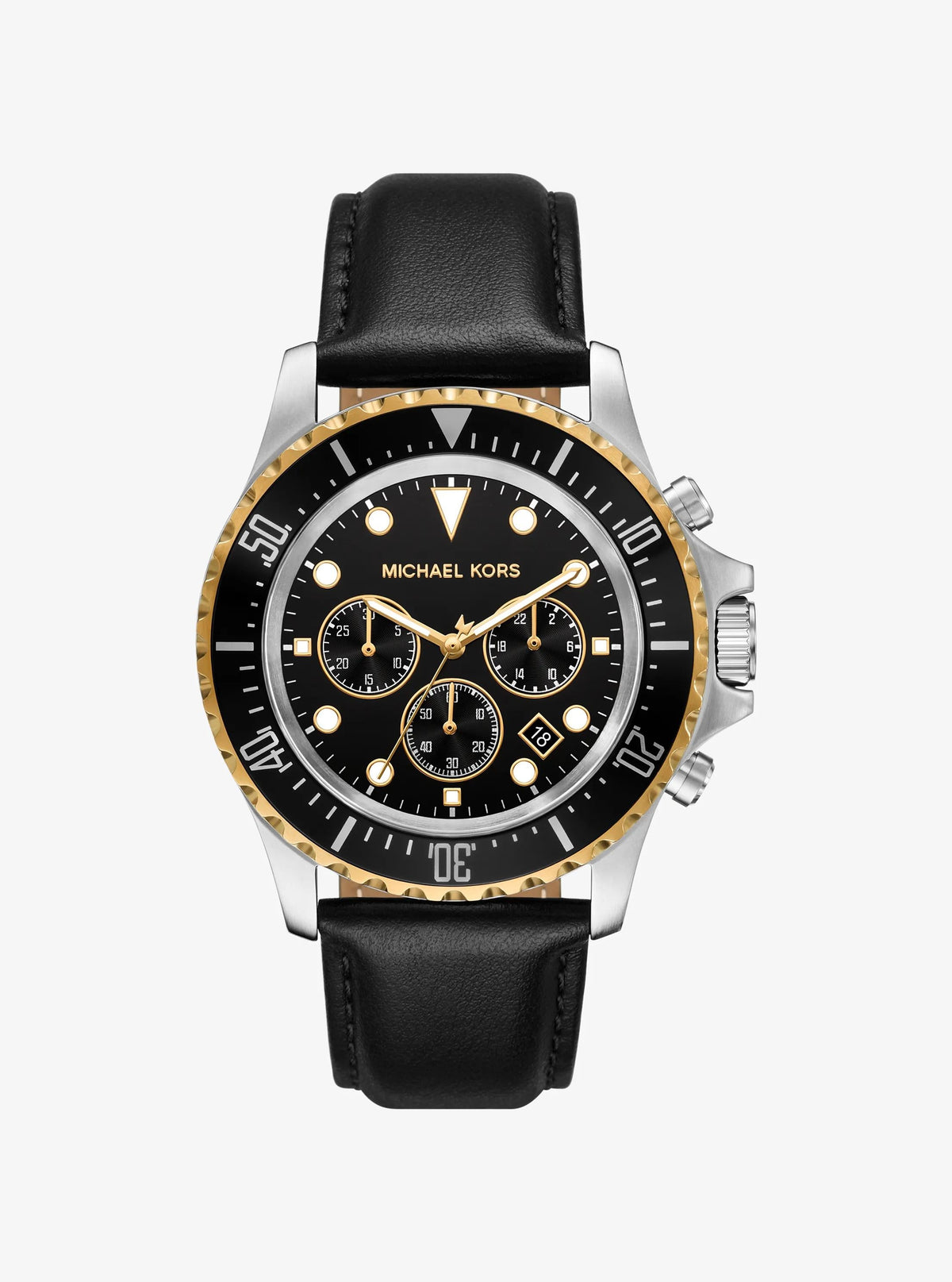 Reloj de cuero color plateado