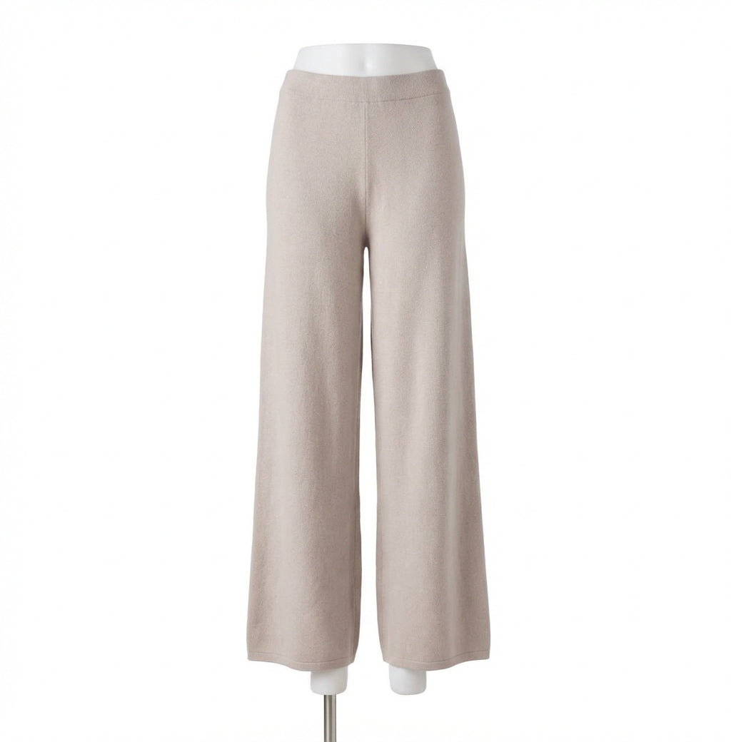 Pantalón de pierna ancha color gris