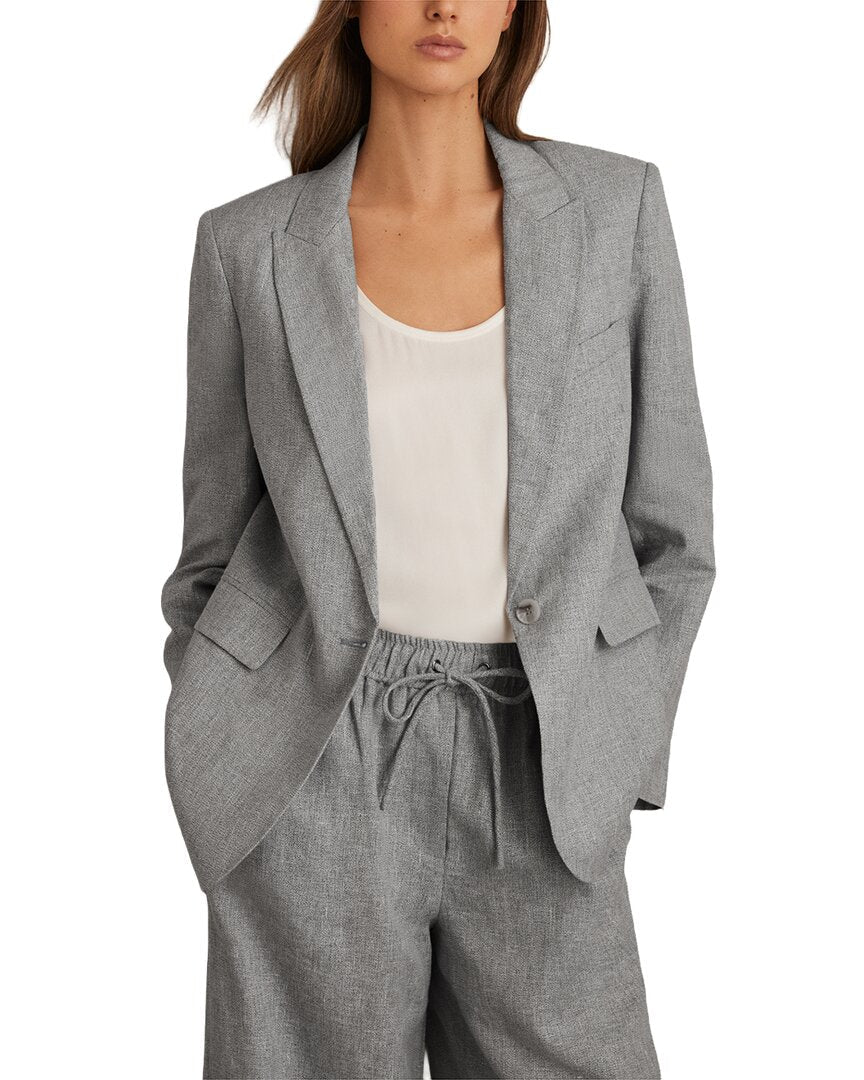 Chaqueta de mezcla de lino