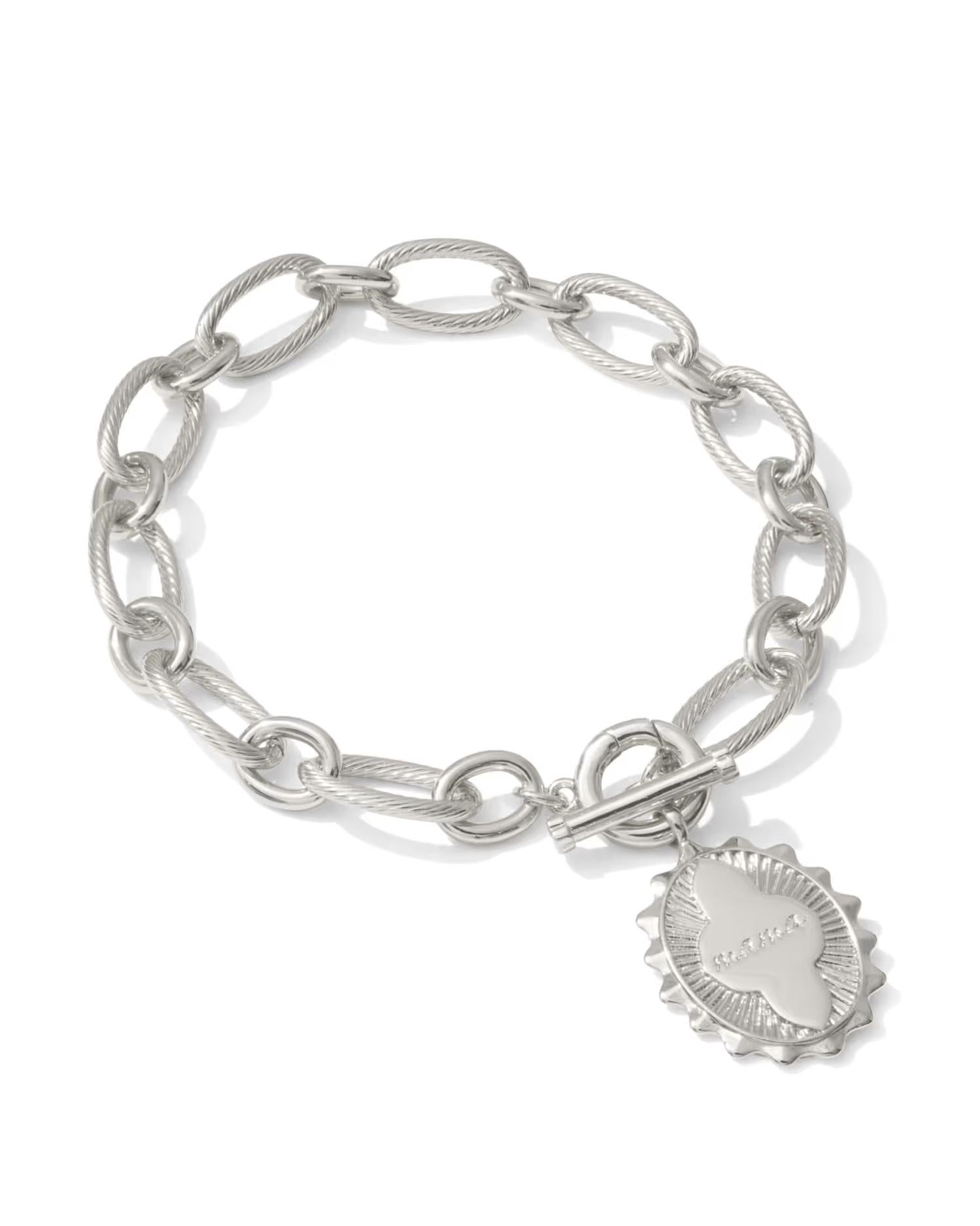 Pulsera de mujer color plateado