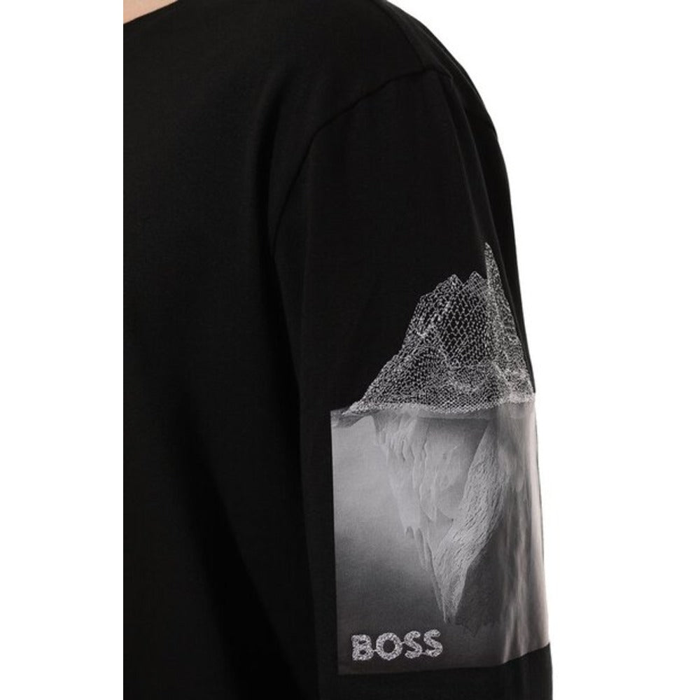 Camiseta de hombre de manga larga color negro