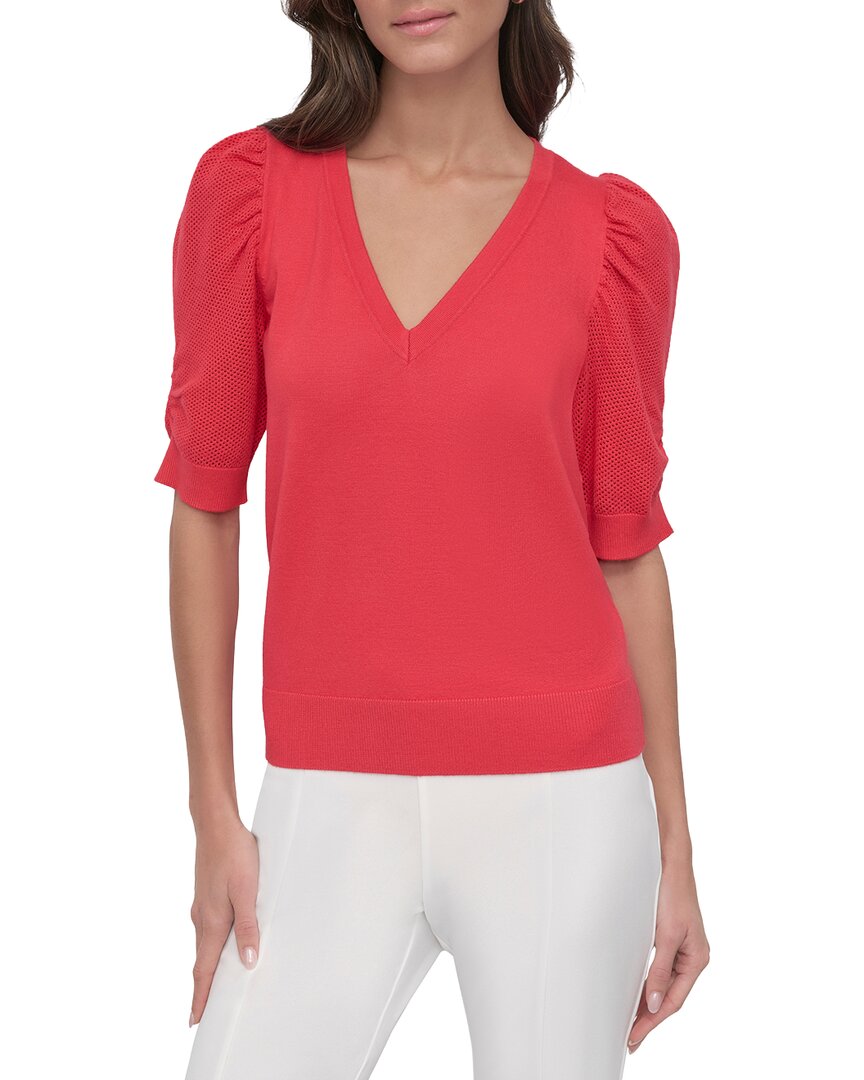 Top con cuello en V