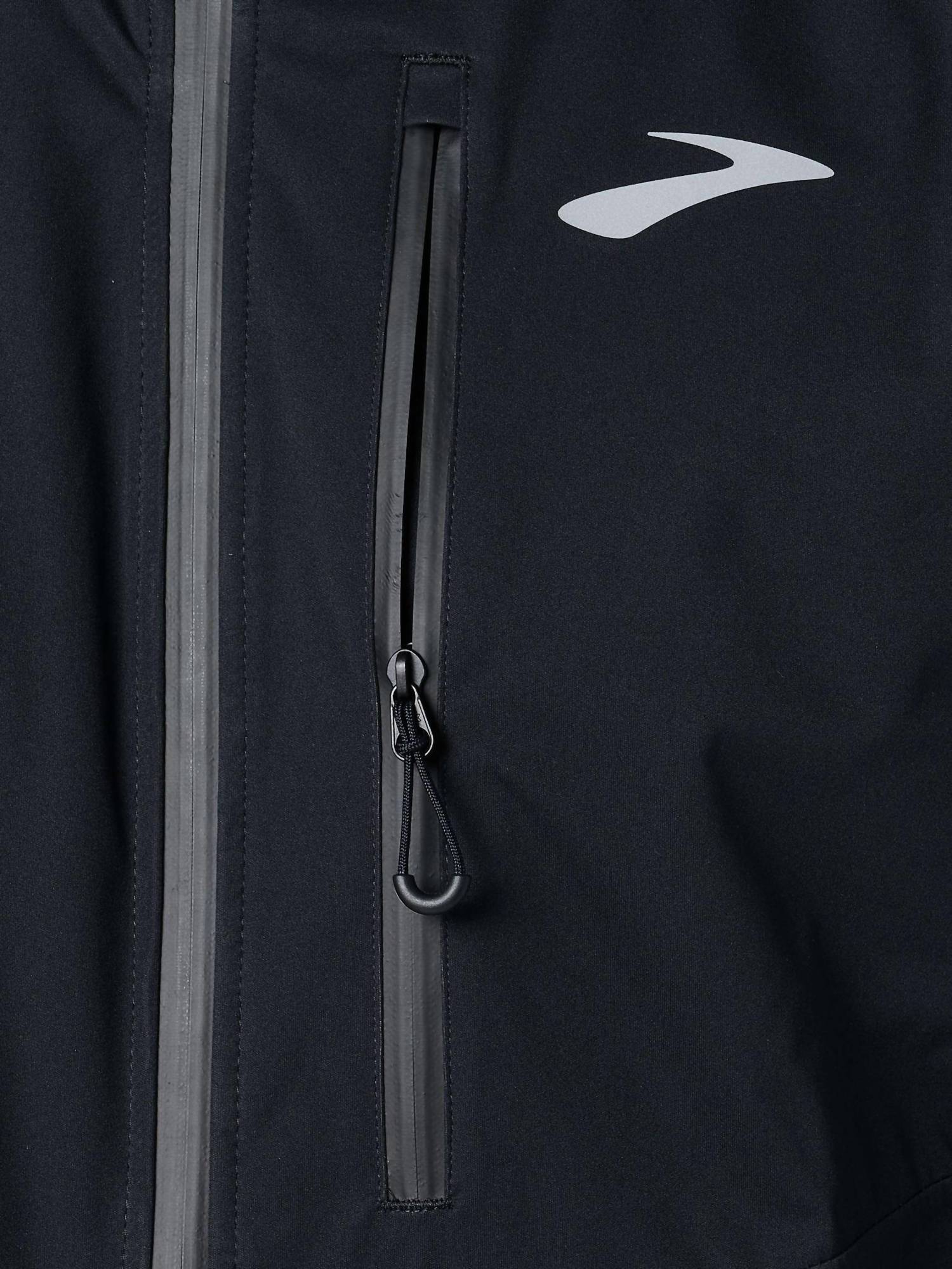 Chaqueta impermeable color negro
