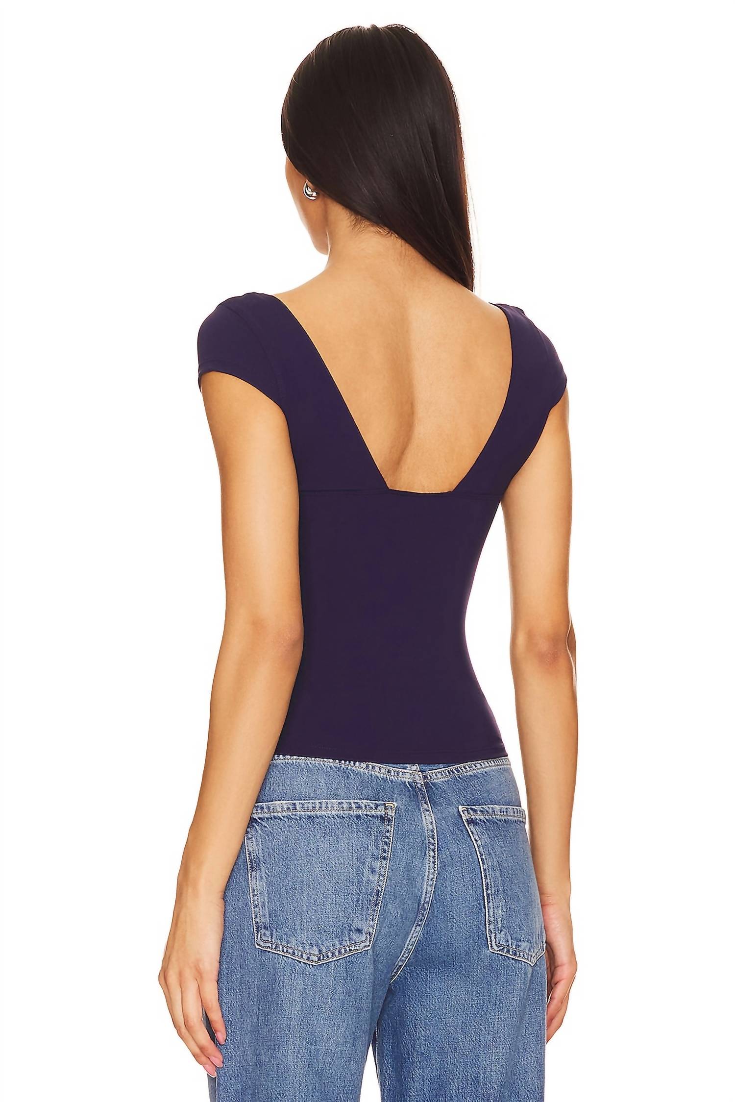 Camiseta sin mangas color azul