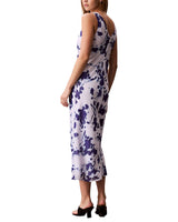 Calvin Klein Maxi Vestido Estampado de Chifón Cuello Caído