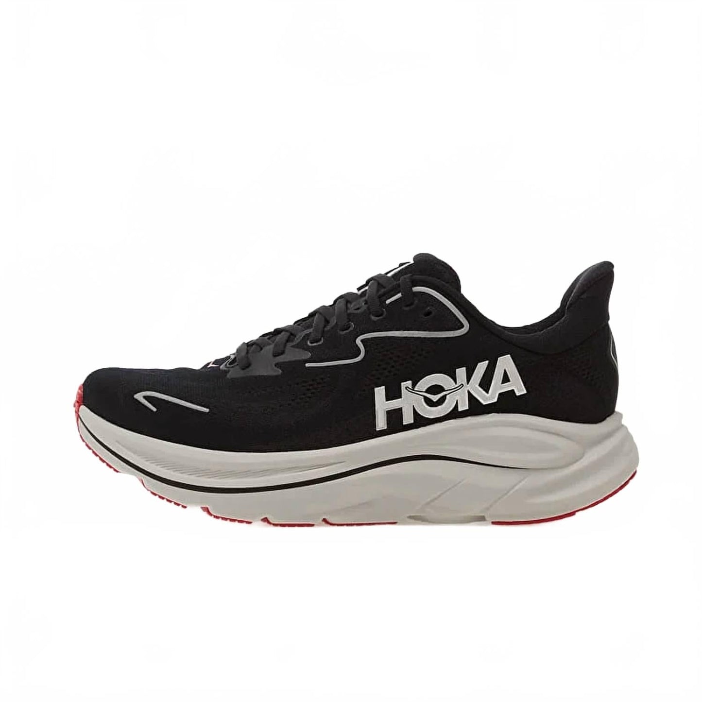 Tenis para correr de hombre color negro y plateado