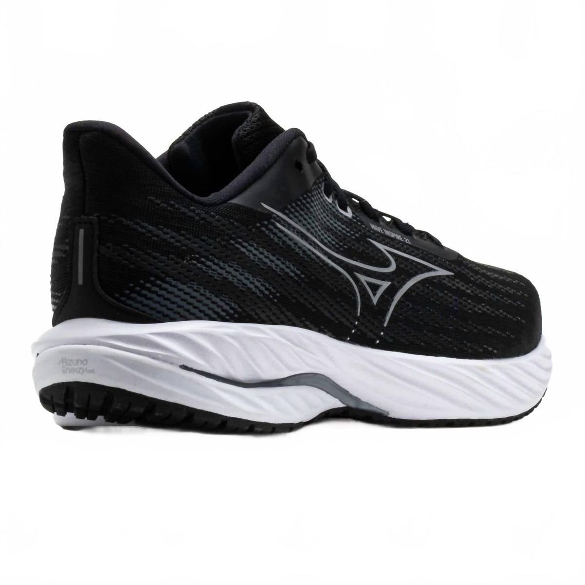 Tenis para correr de mujer color negro y plateado