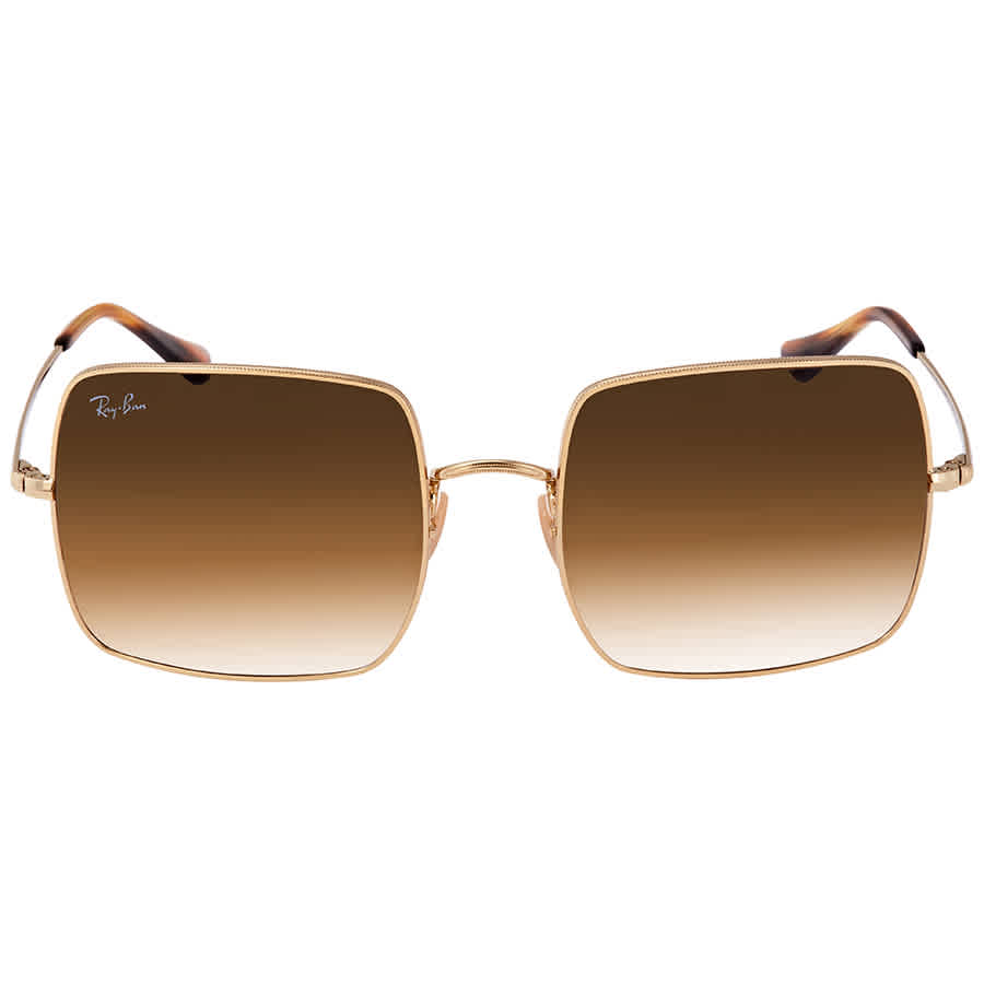 Gafas de sol unisex de montura cuadrada color café