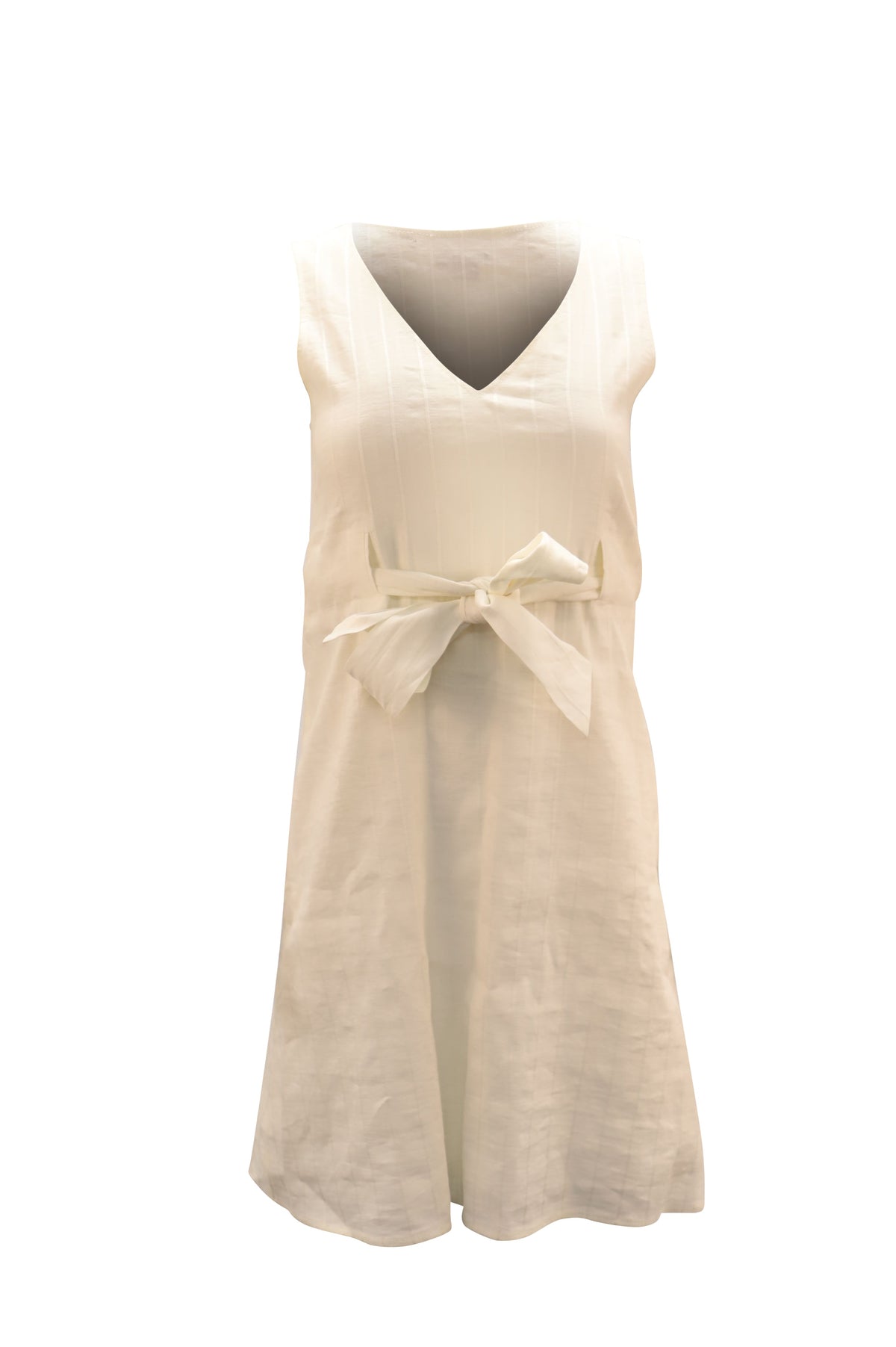 Vestido de lino color blanco
