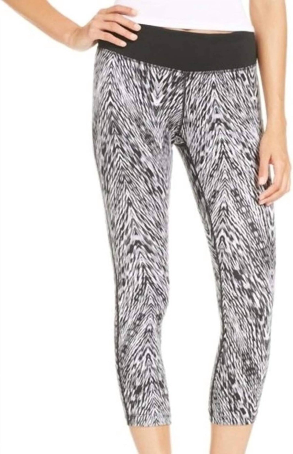 Leggings con estampado color negro y blanco