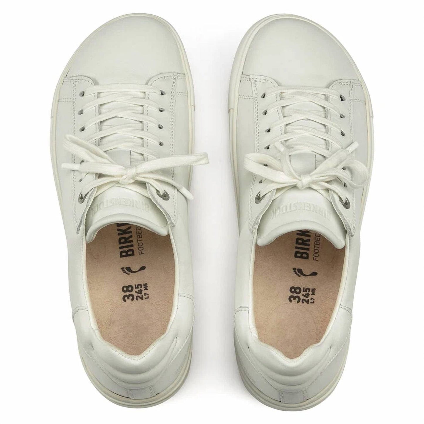 Tenis de mujer de cuero color blanco