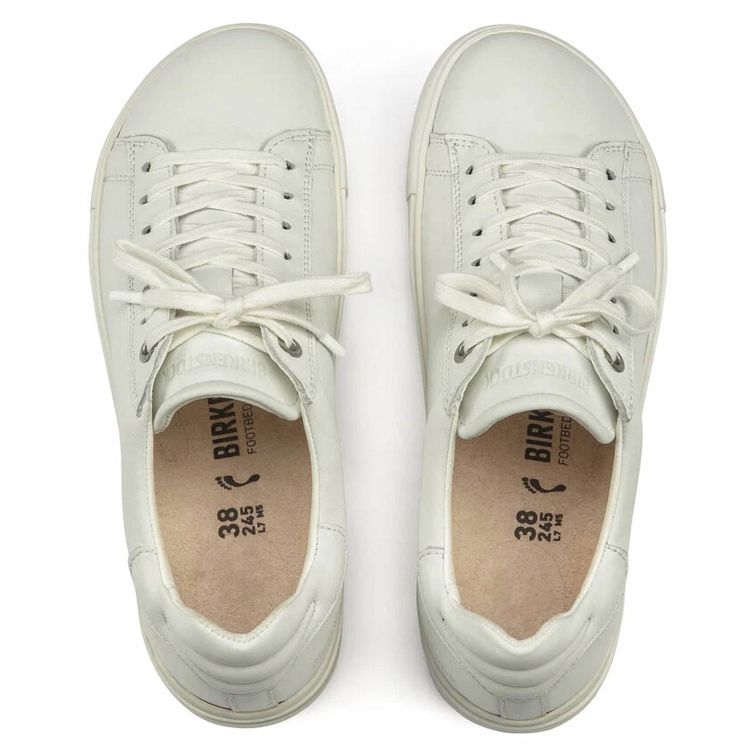 Tenis de mujer de cuero color blanco