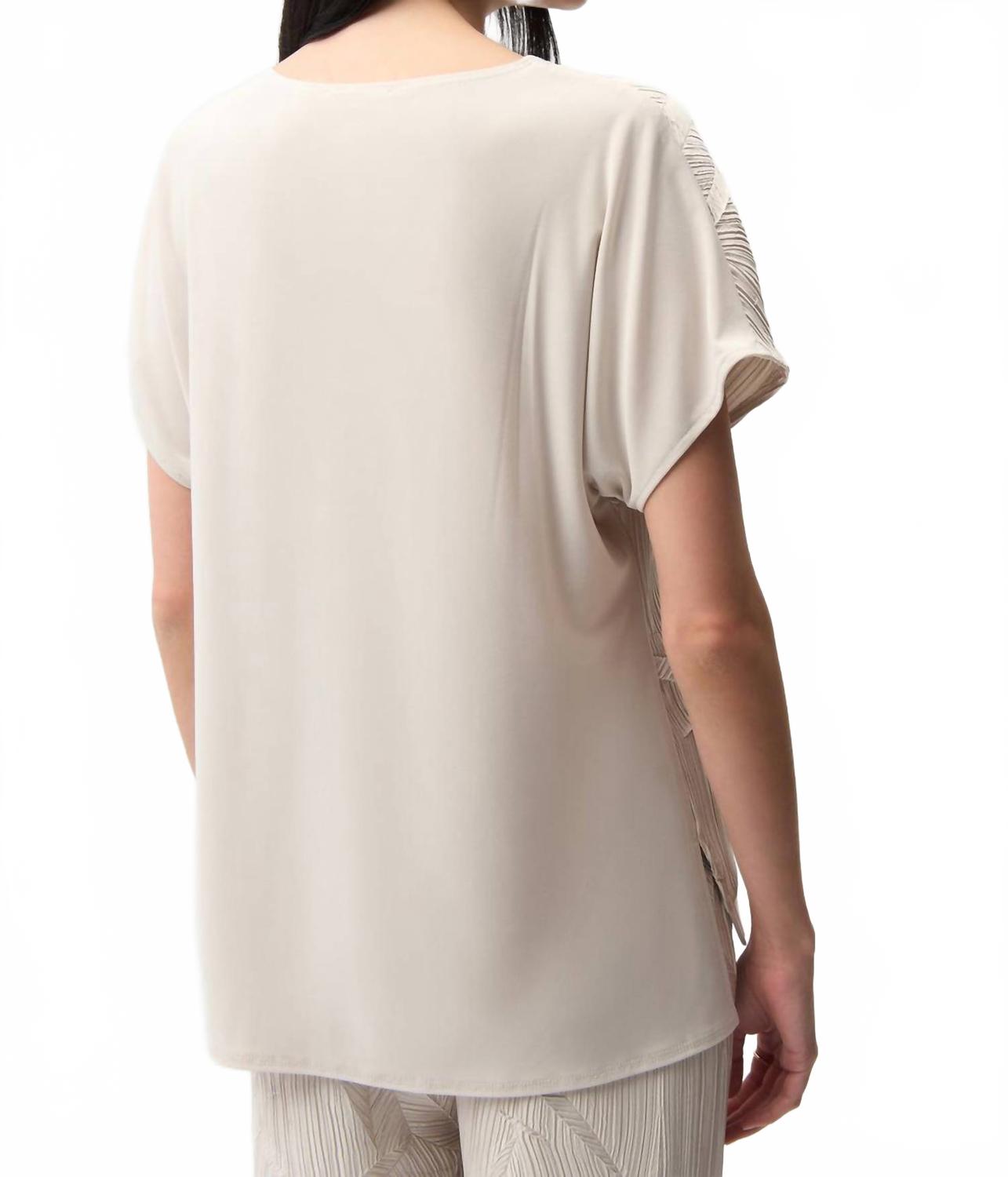 Top con pliegues