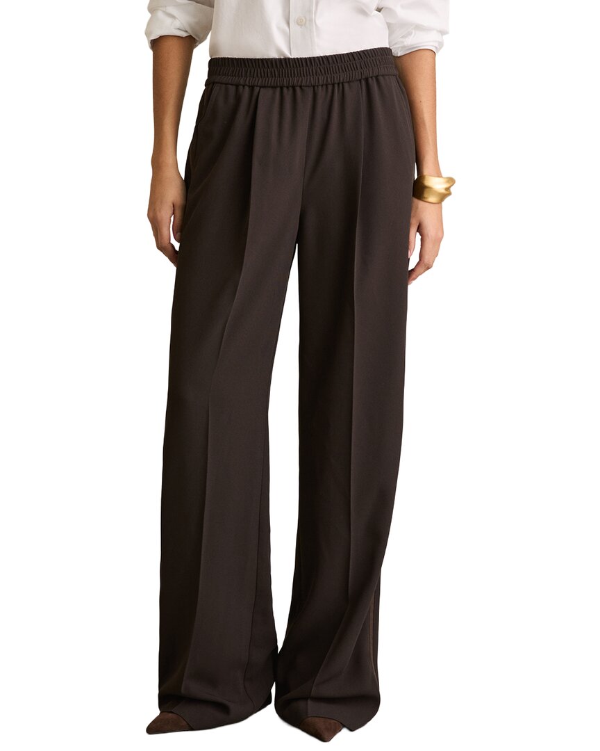 Pantalón de pierna ancha a rayas