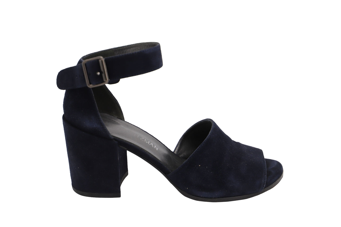 Sandalias de gamuza color azul marino