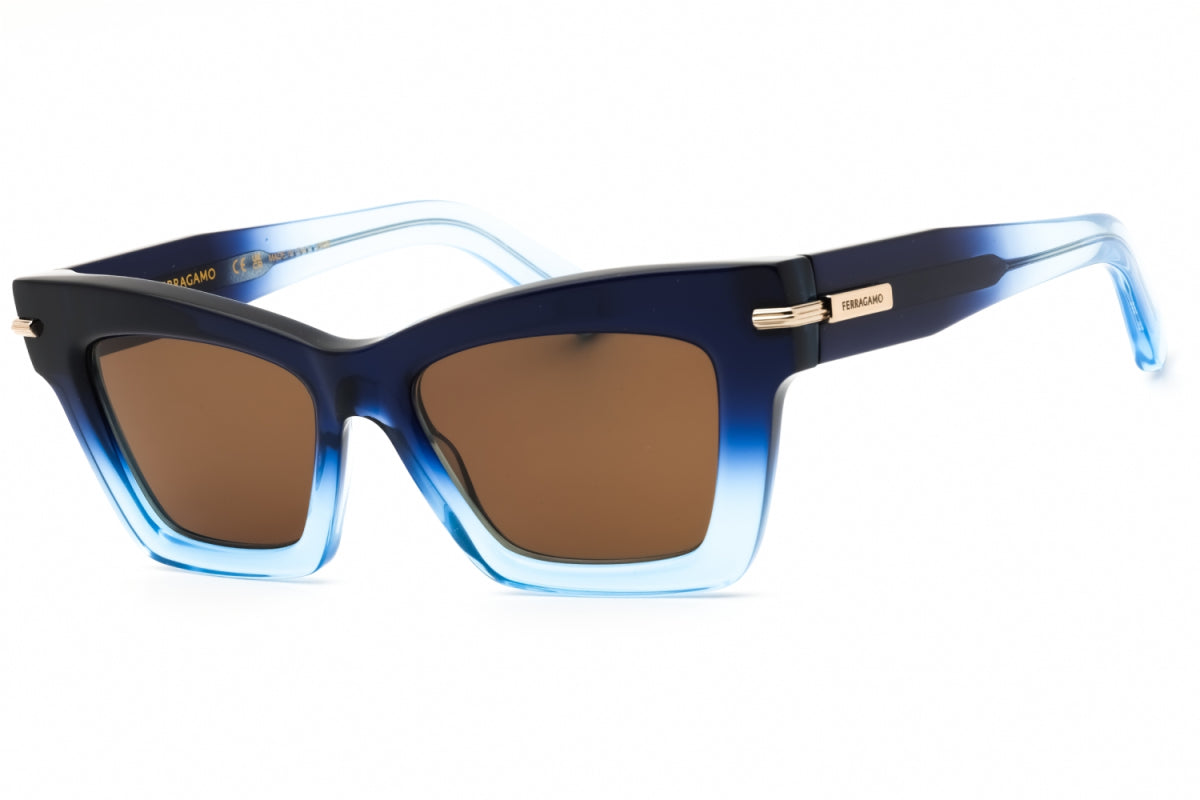 Gafas color azul oscuro y café