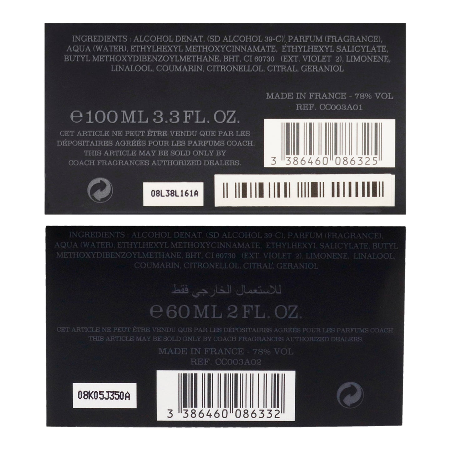 Set de fragancias de hombre (2 unidades) eau de toilette 3,3 oz + 2 oz