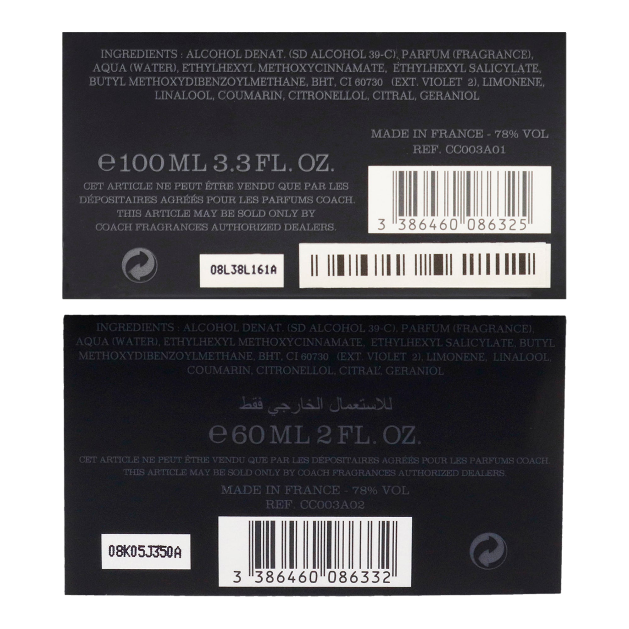 Set de fragancias de hombre (2 unidades) eau de toilette 3,3 oz + 2 oz