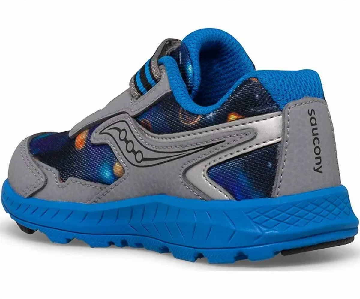 Zapatos para niño color azul y gris