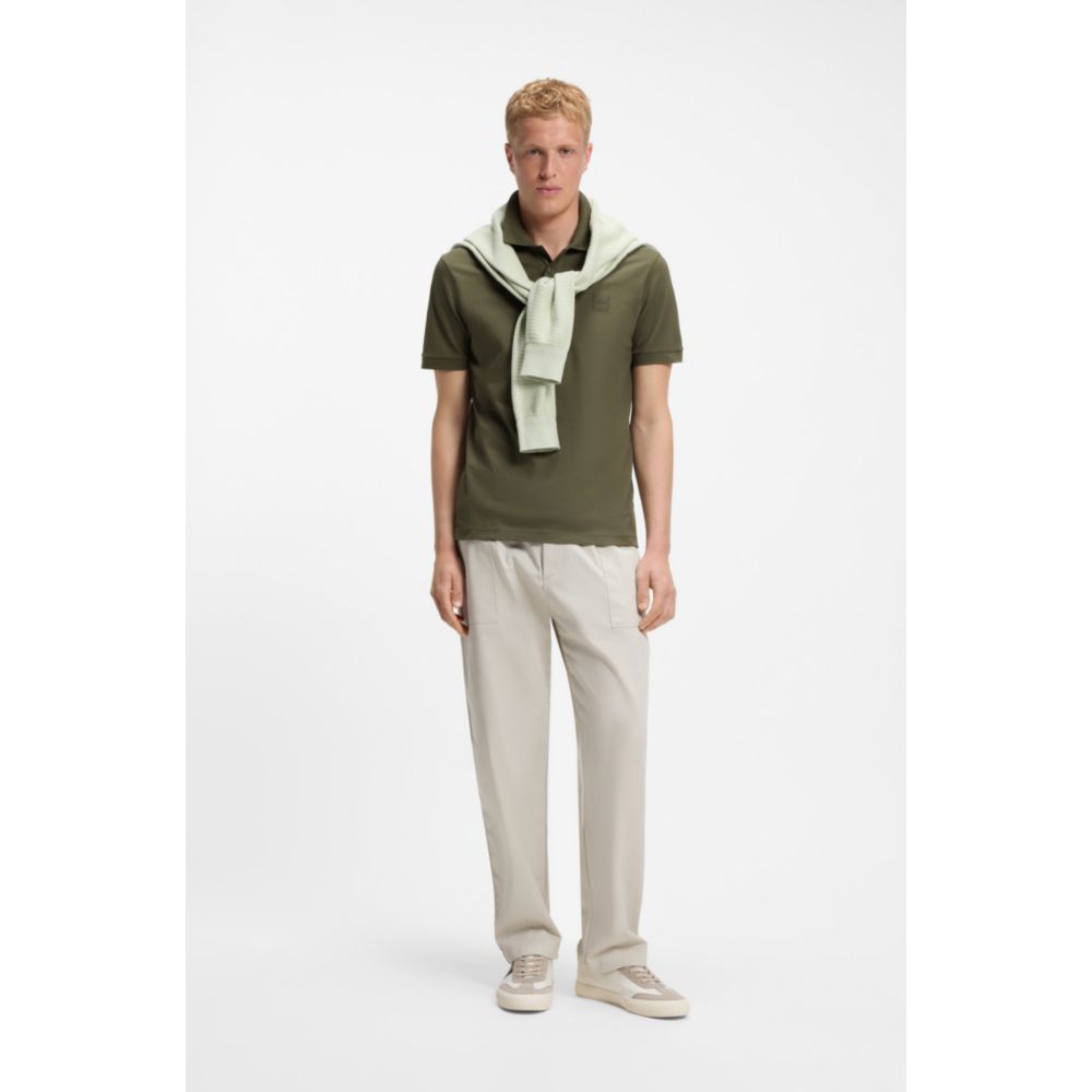 Polo de algodón de corte ajustado