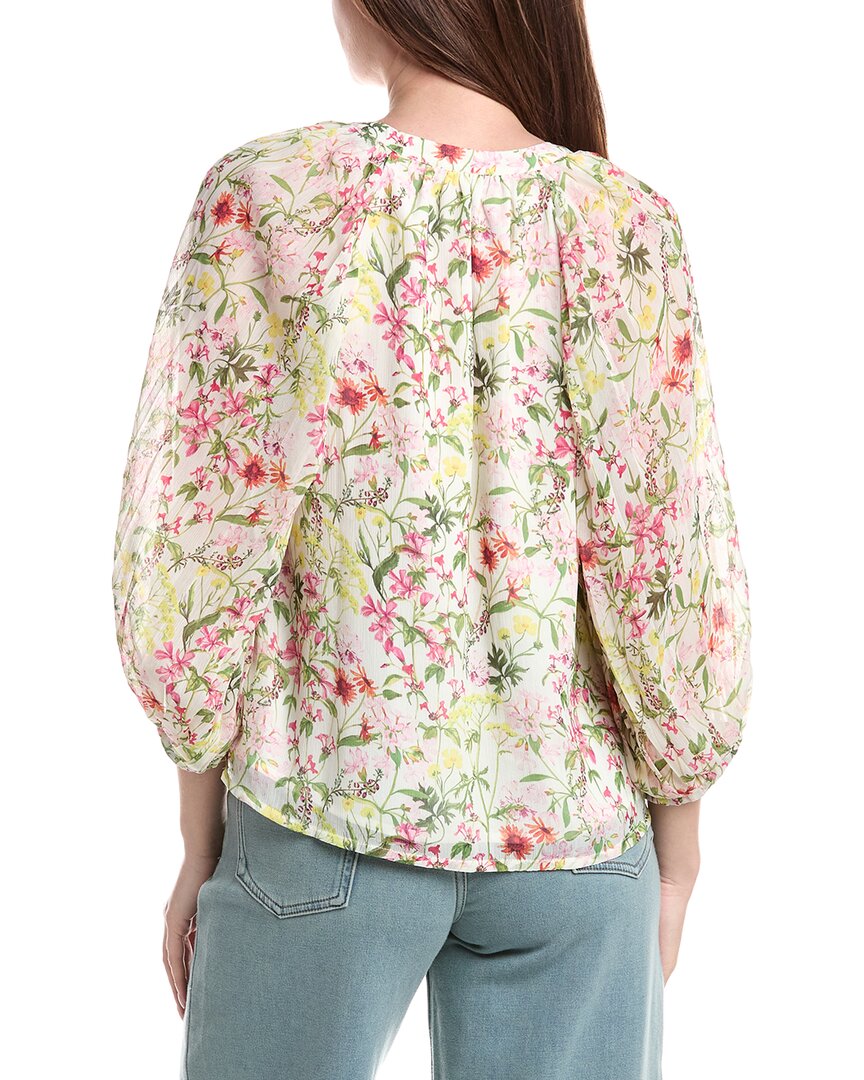 Vince Camuto Blusa con Botones con Tela Plisada