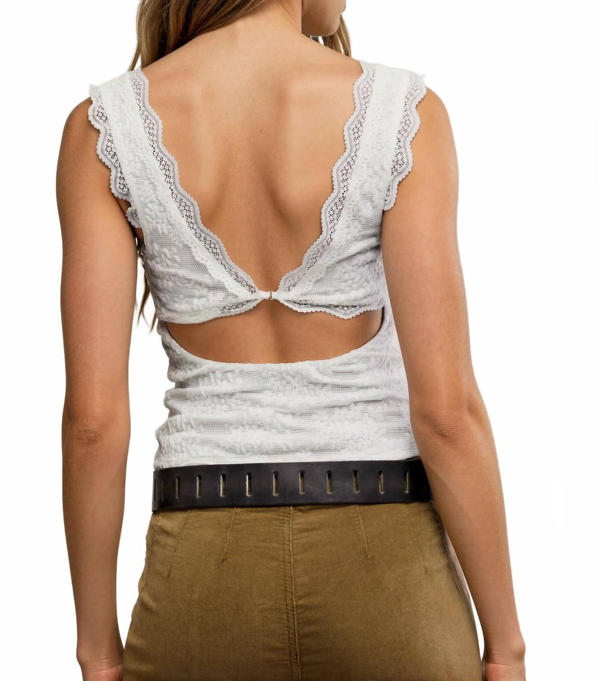 Camiseta sin mangas color blanco