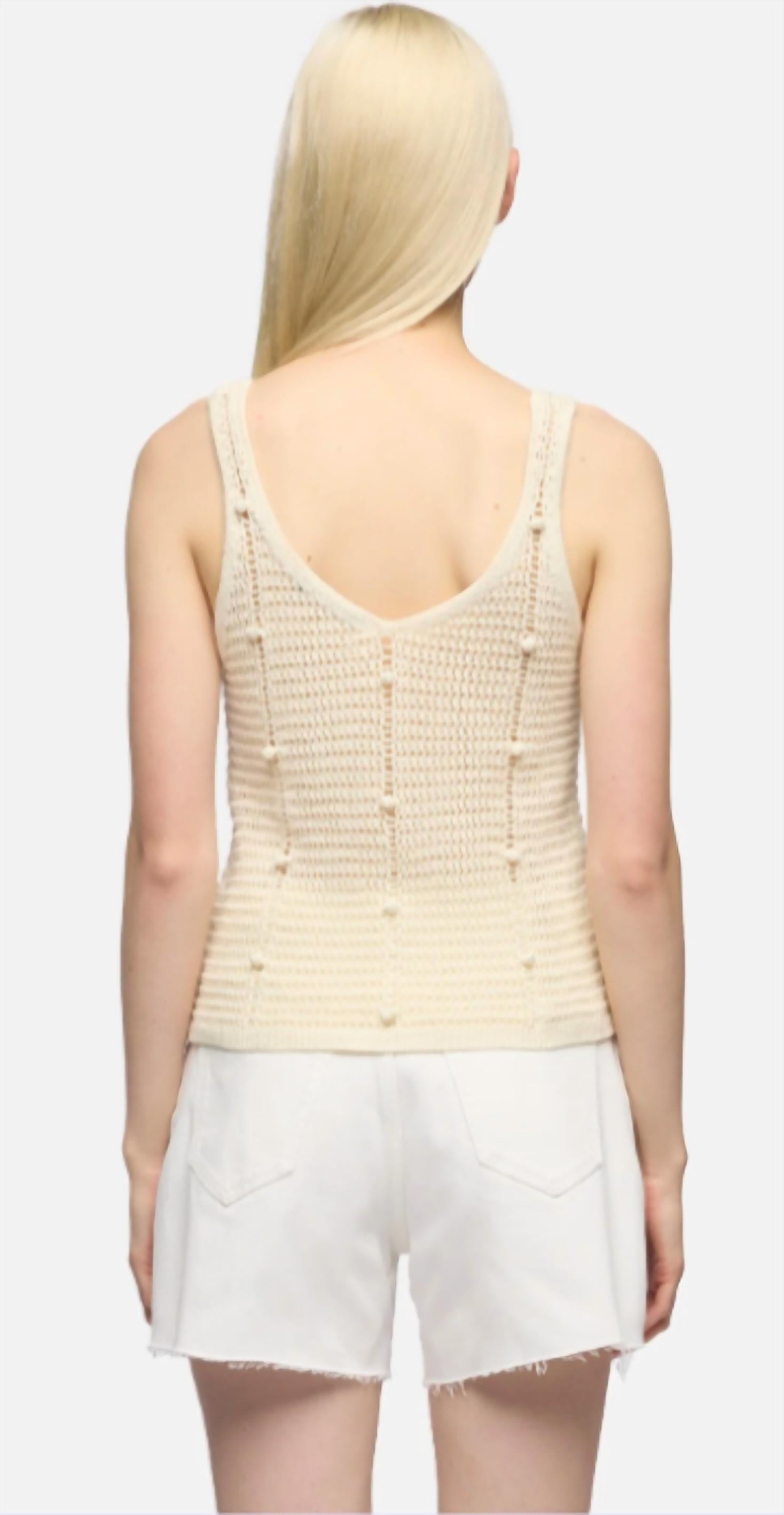 Camiseta sin mangas de mujer de algodón