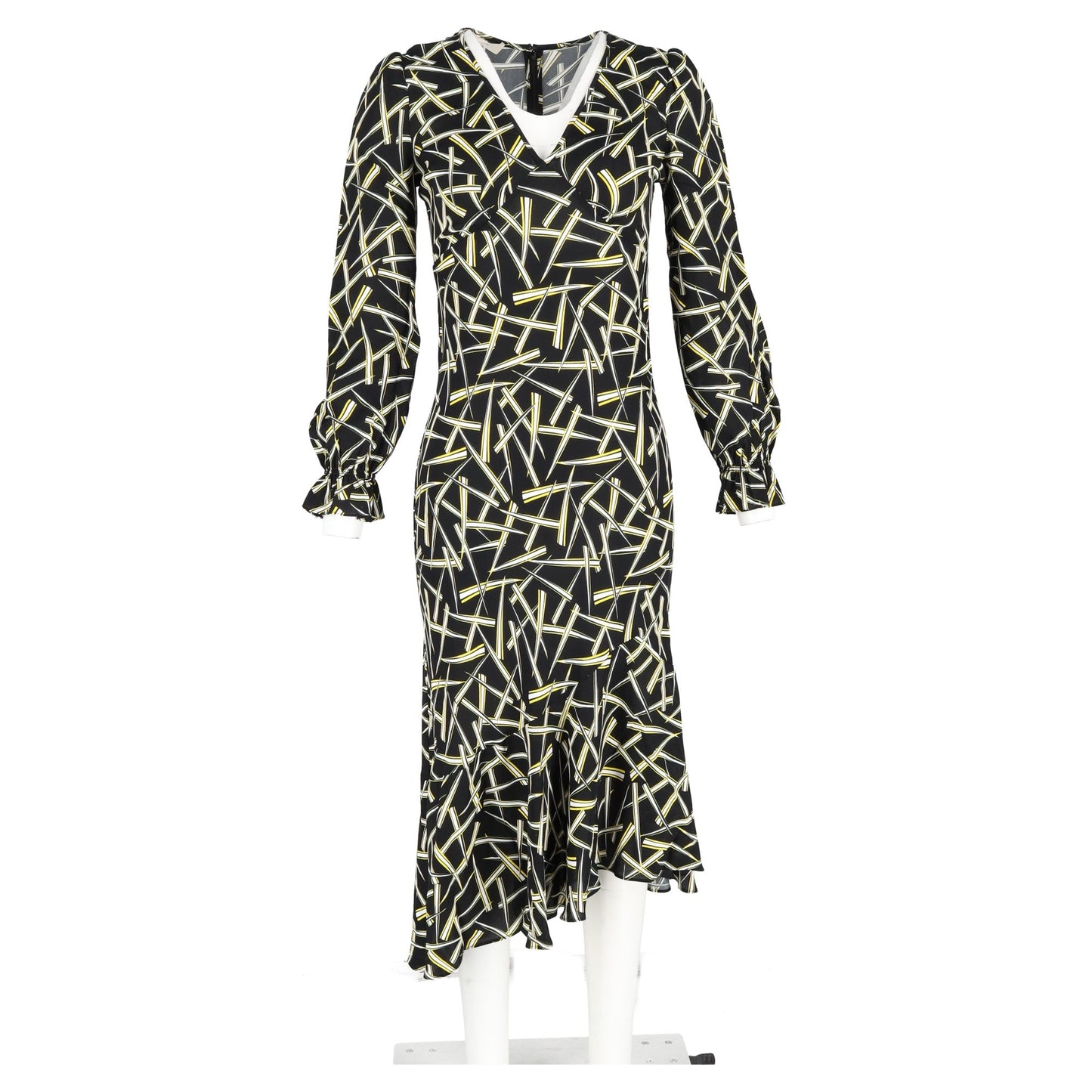 Vestido midi con estampado multicolor