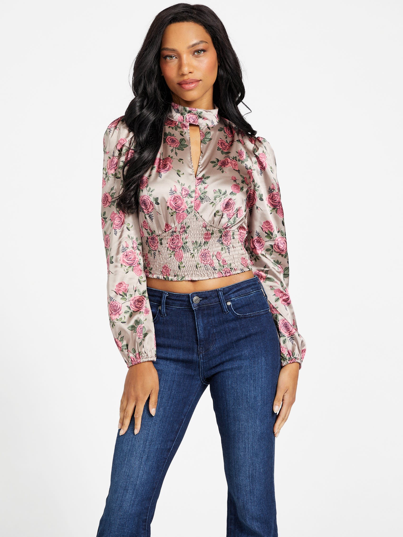 Top con cuello alto