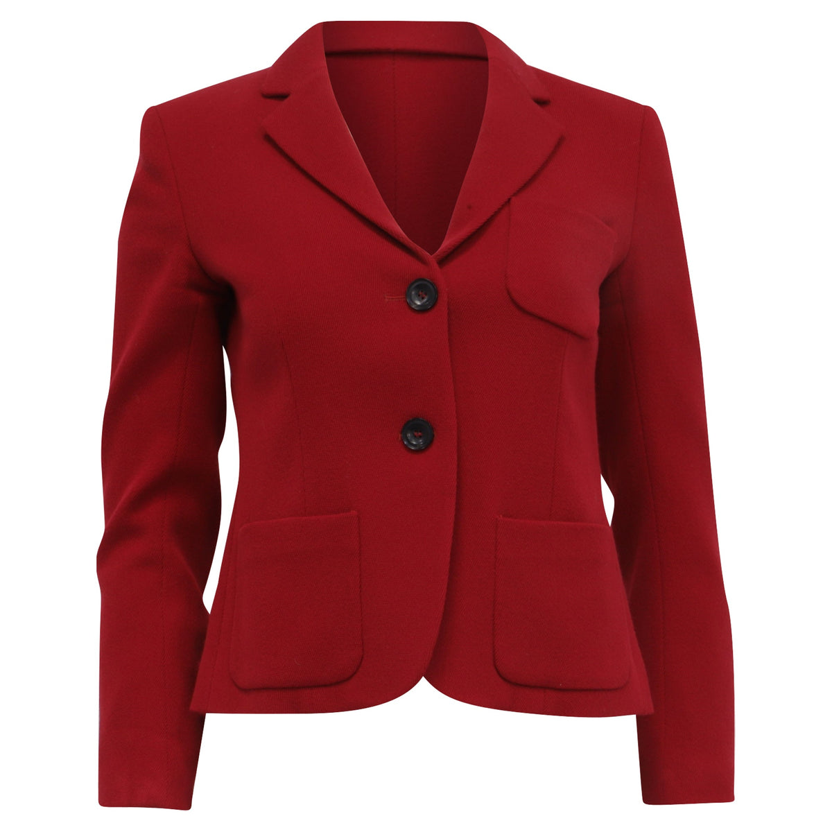 Blazer de lana color rojo