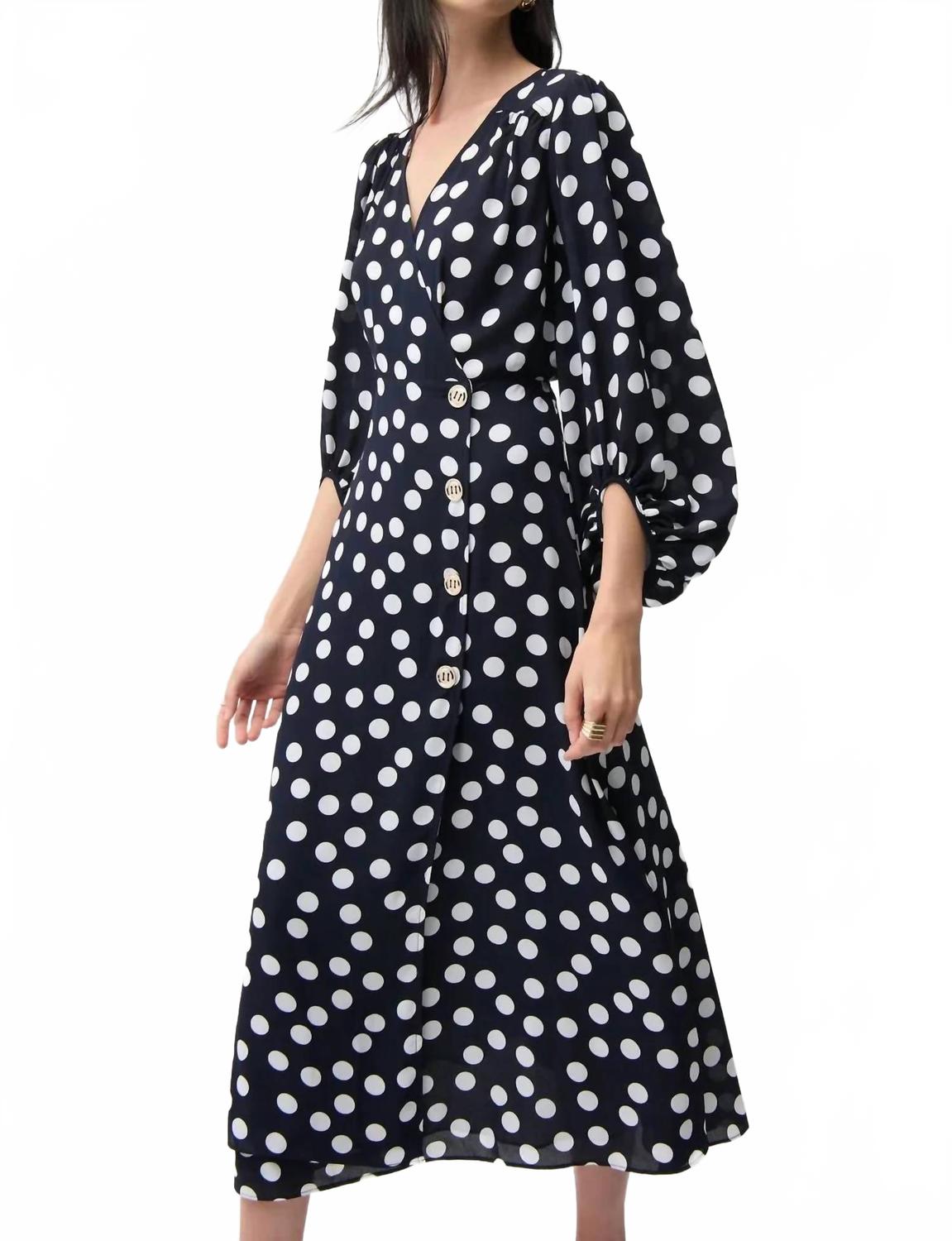 Vestido de lunares color azul
