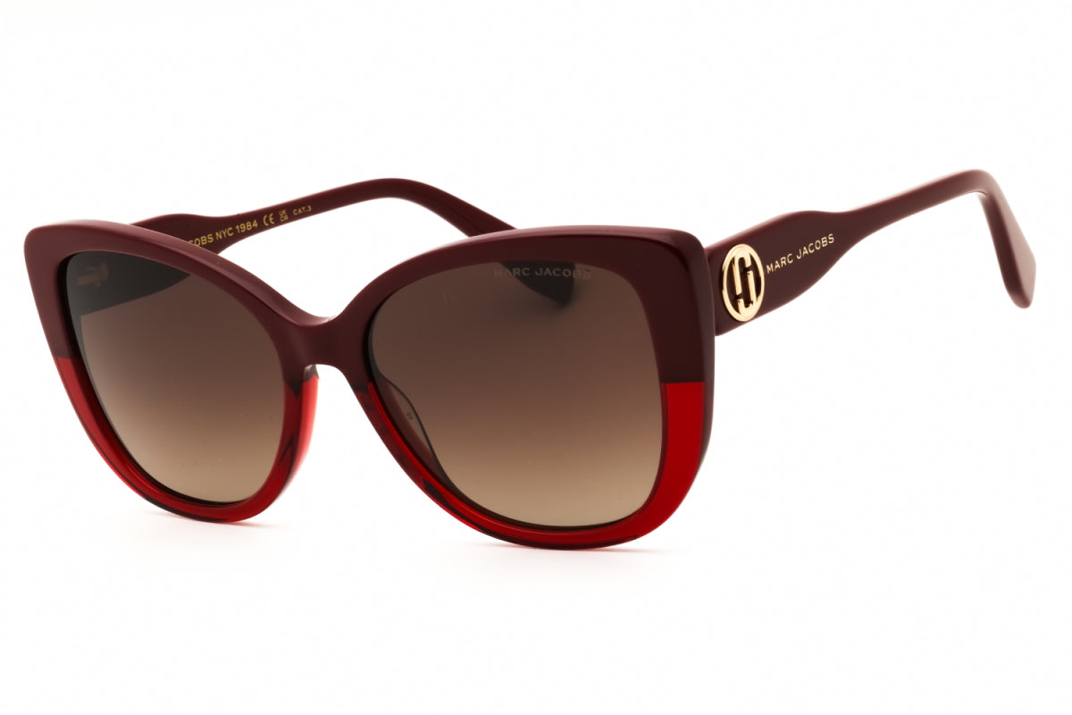 Gafas color café y vinotinto