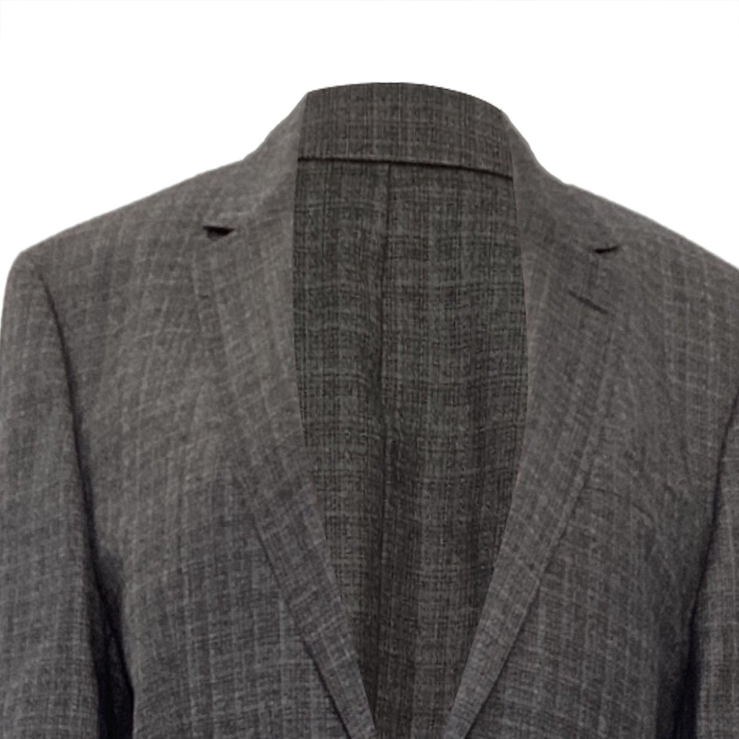 Blazer de lana a cuadros color gris