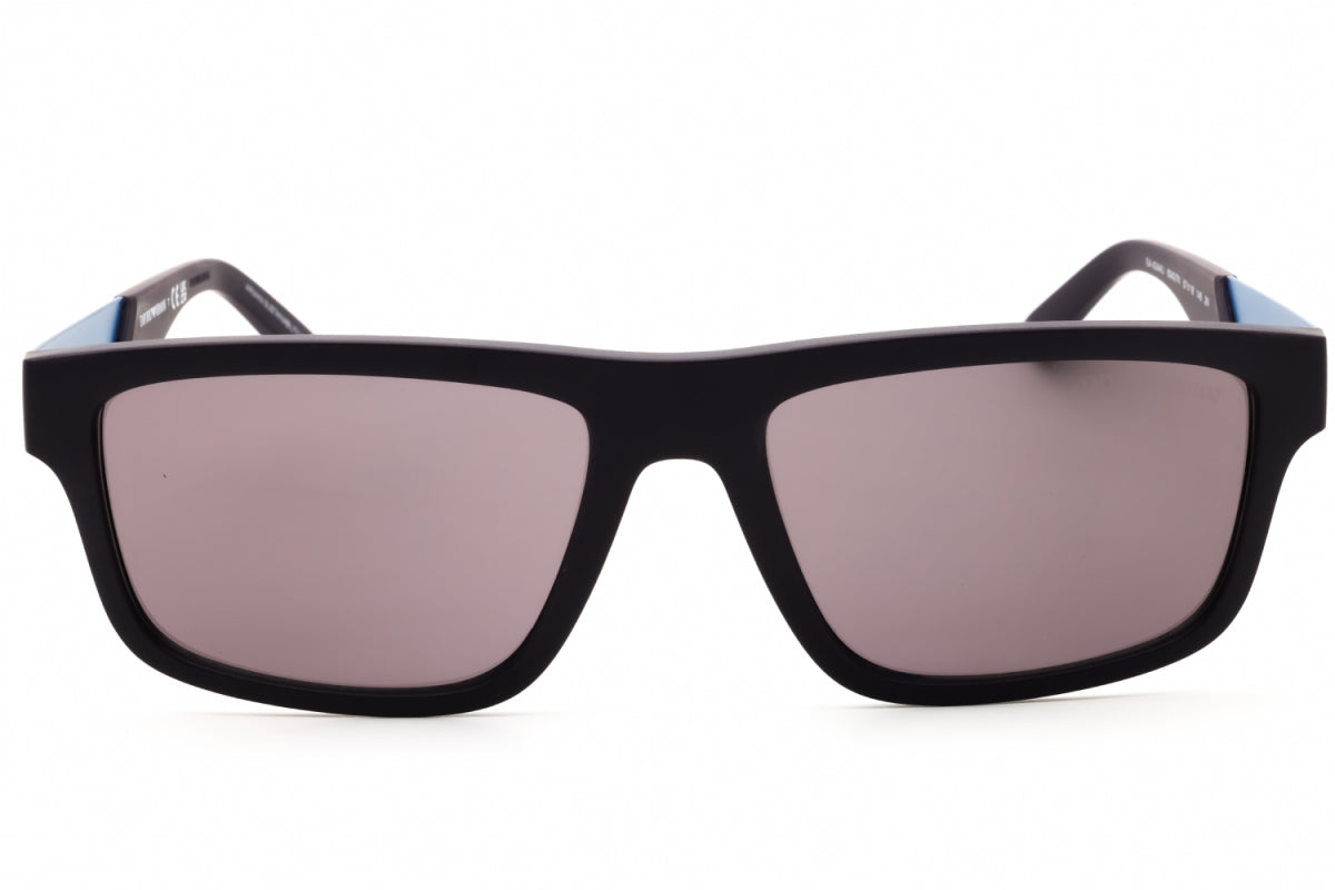 Gafas color café y violeta
