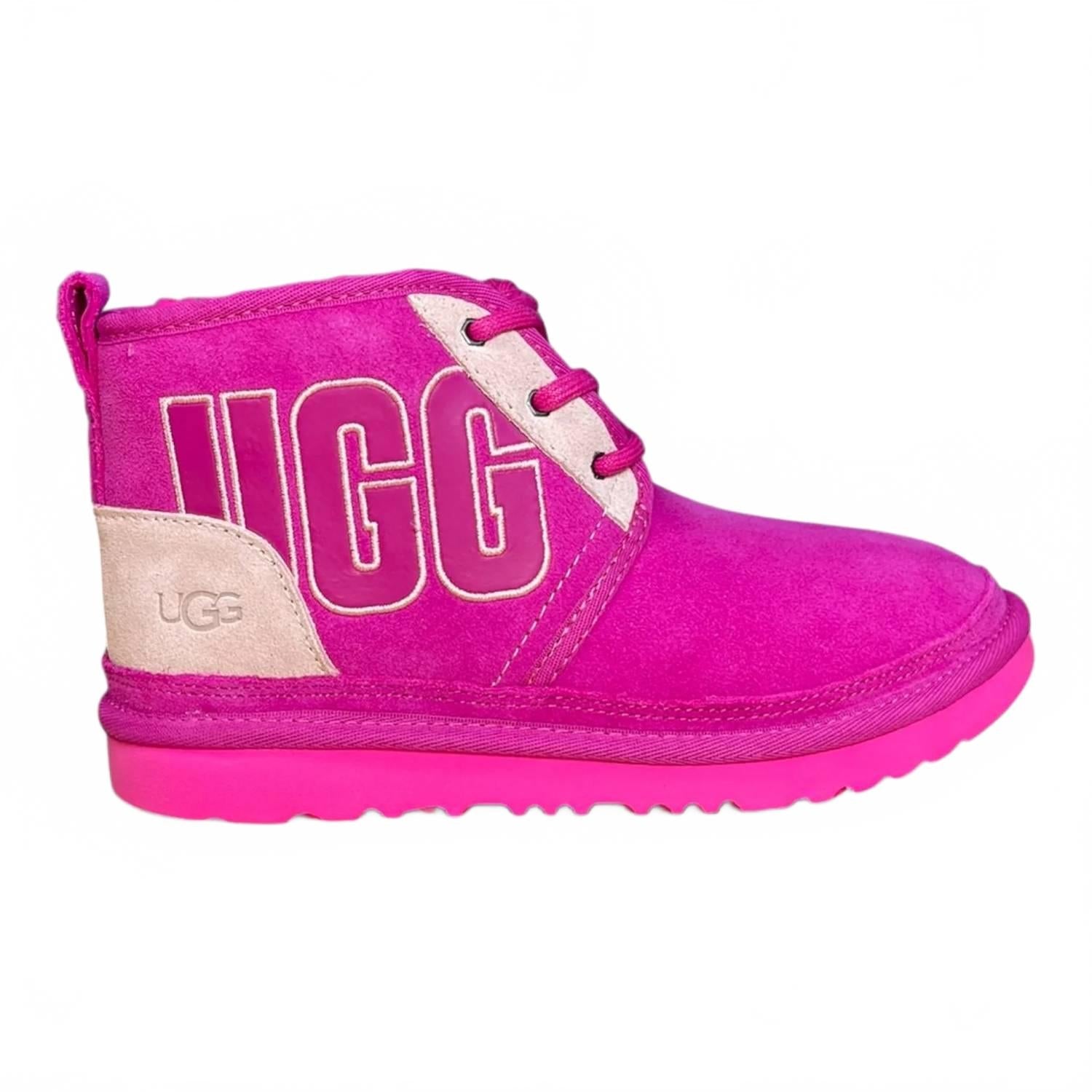 Botas infantil con estampado color rosado