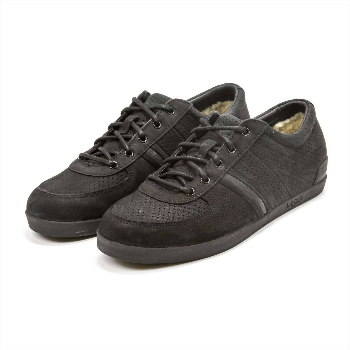 Tenis de hombre de cuero color negro